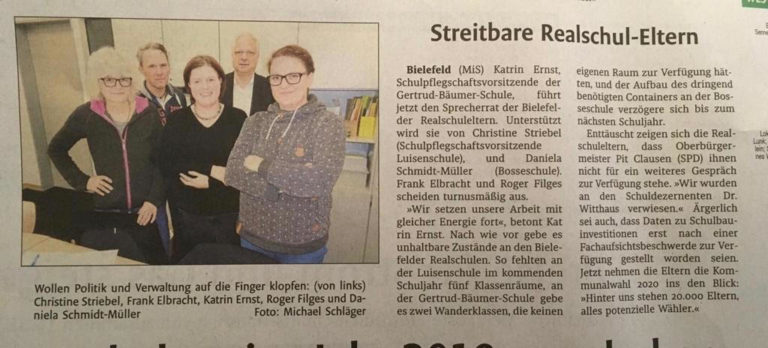 Presse: Streitbare Realschul-Eltern