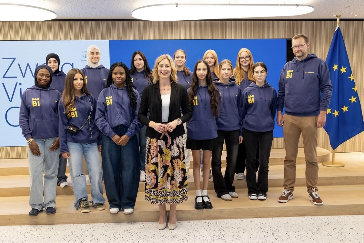 Die Luisenschule zu Besuch im Europäischen Parlament! 🇪🇺